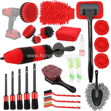 25Pcs Car Detailing Brush Set Car Detailing Kit with Detailing Brushes car cleaning kit wash accessories care product